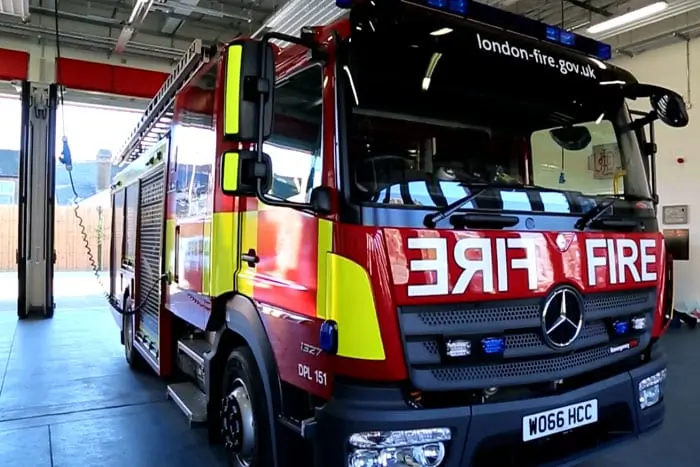 Firefighter Injured After Bottle Thrown at London Fire Engine in East London