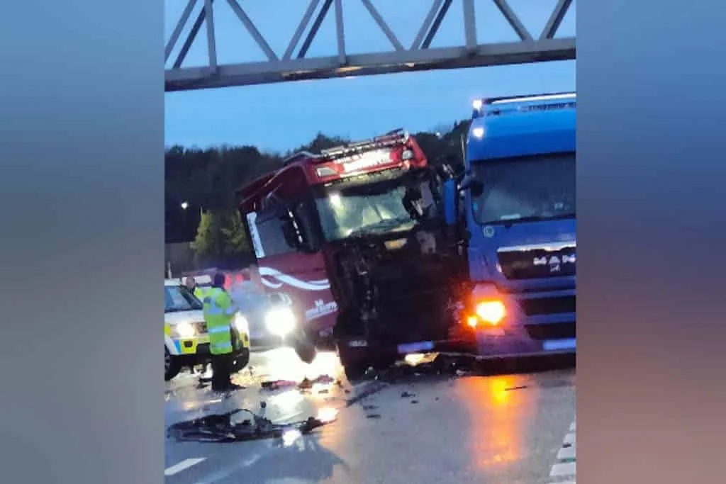 M25 Mayhem: Officer Injured, Three Arrested After Protest, Crash and Gantry Chaos