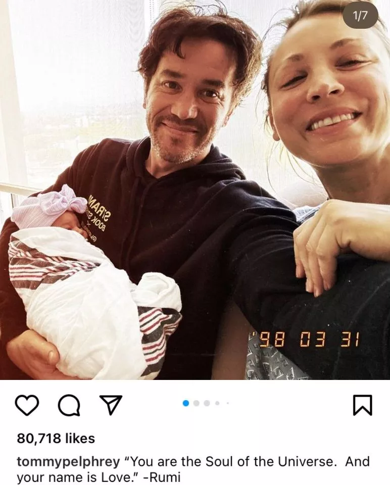 Kaley Cuoco, Known For Her Role In “the Big Bang Theory", And Tom Pelphrey, A Fellow Actor, Have Welcomed Their First Child