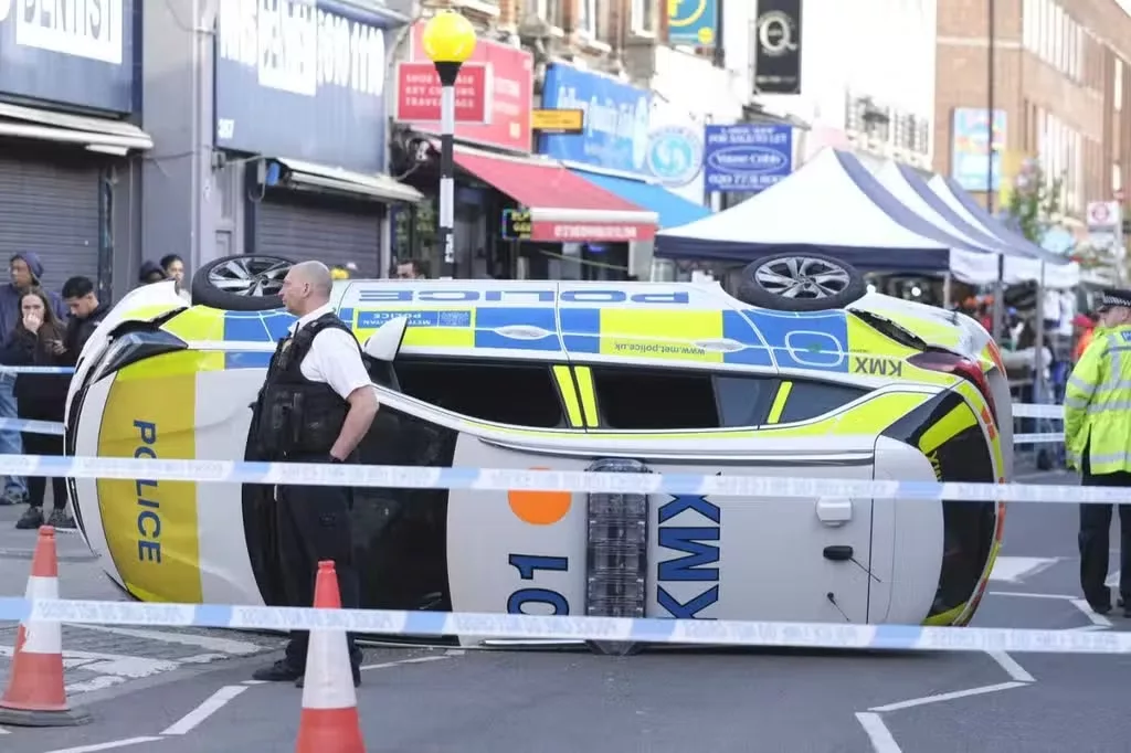 Police Have Charged A Man With Multiple Offences After He Collided With Two Police Cars And Injured Two Officers In Fulham