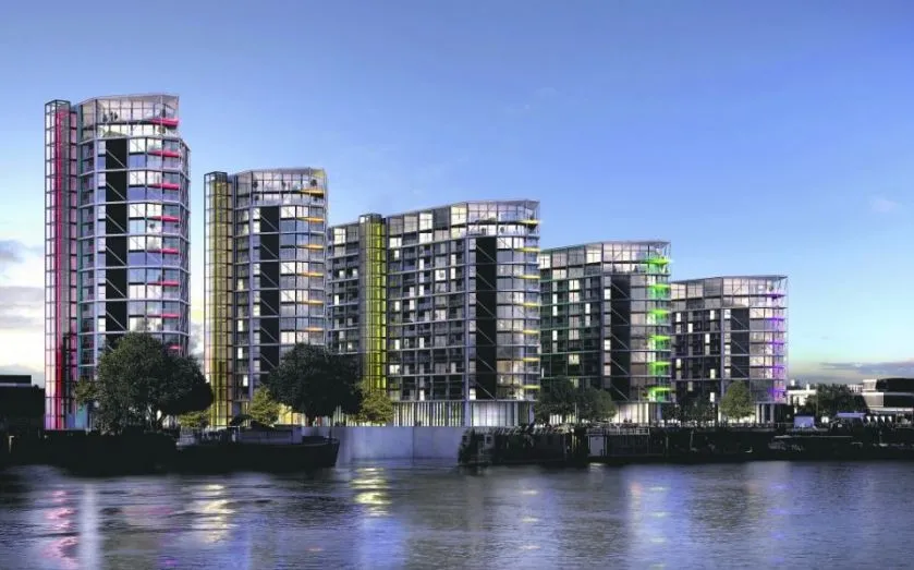Fire Crews Called To Tackle A Blaze At The Deluxe Waterfront Apartments Riverlight Quay In Battersea