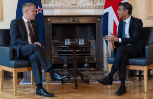 Prime Minister Rishi Sunak Hosted The Prime Minister Of New Zealand, Chris Hipkins, At Downing Street