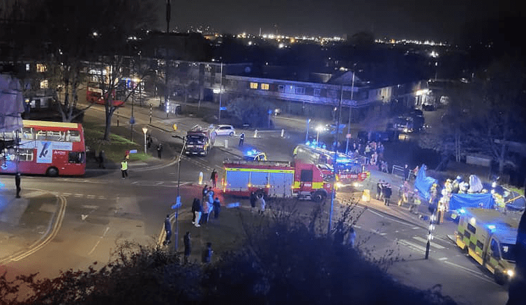 Major Road Closed After Collision In Belvedere Leaves A Number Of People Trapped