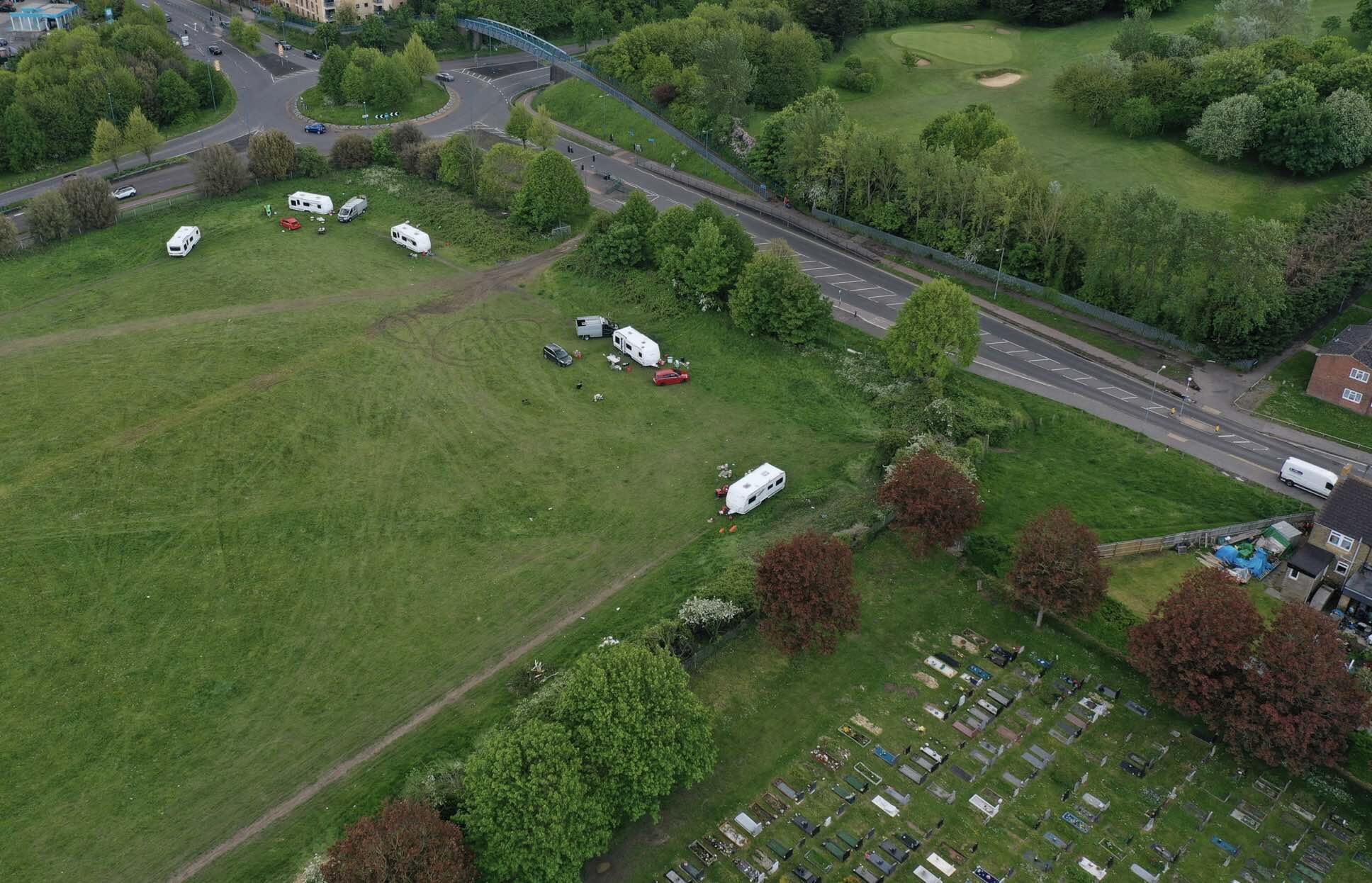 Travellers Should Show ‘respect’ After Setting Up Camp Just Feet From Graveyard