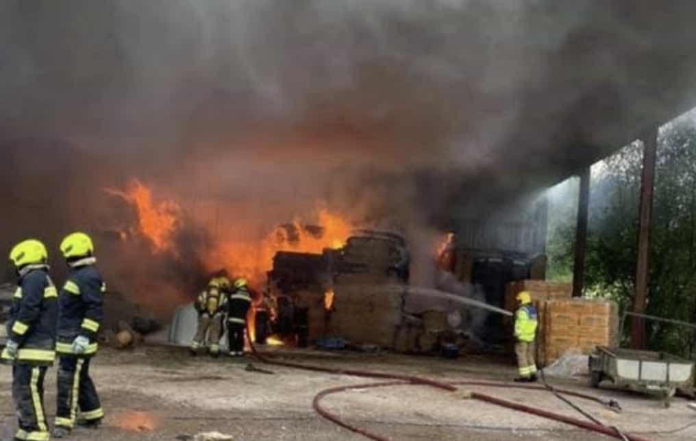 Following A Surge In The Number Of Barn Fires Devon And Somerset Fire And Rescue Service Is Urging Farmers To Monitor Temperatures In Their Haystacks