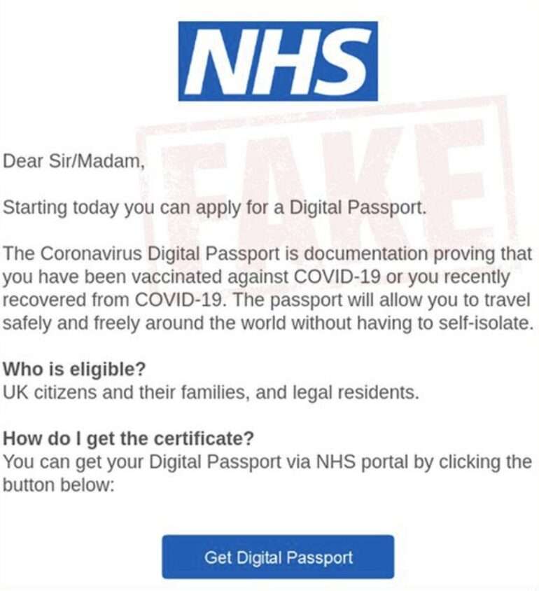 Action Have Received Over 700 Reports From Members Of The Public Who Have Been Sent Emails Purporting To Be From The Nhs