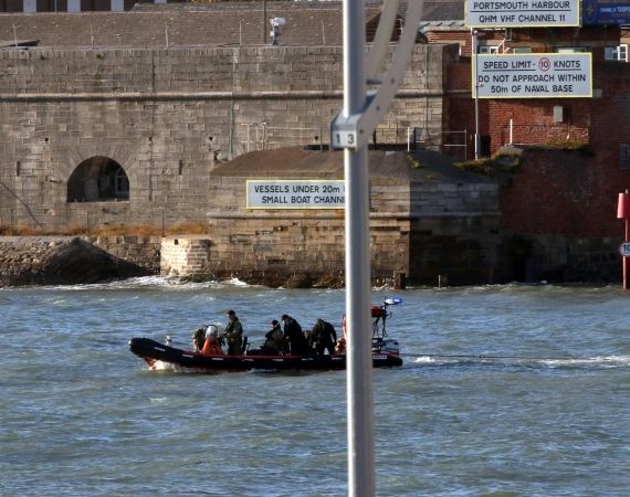 World War Two Bomb Moved Out To Sea By Royal Navy Bomb Squad
