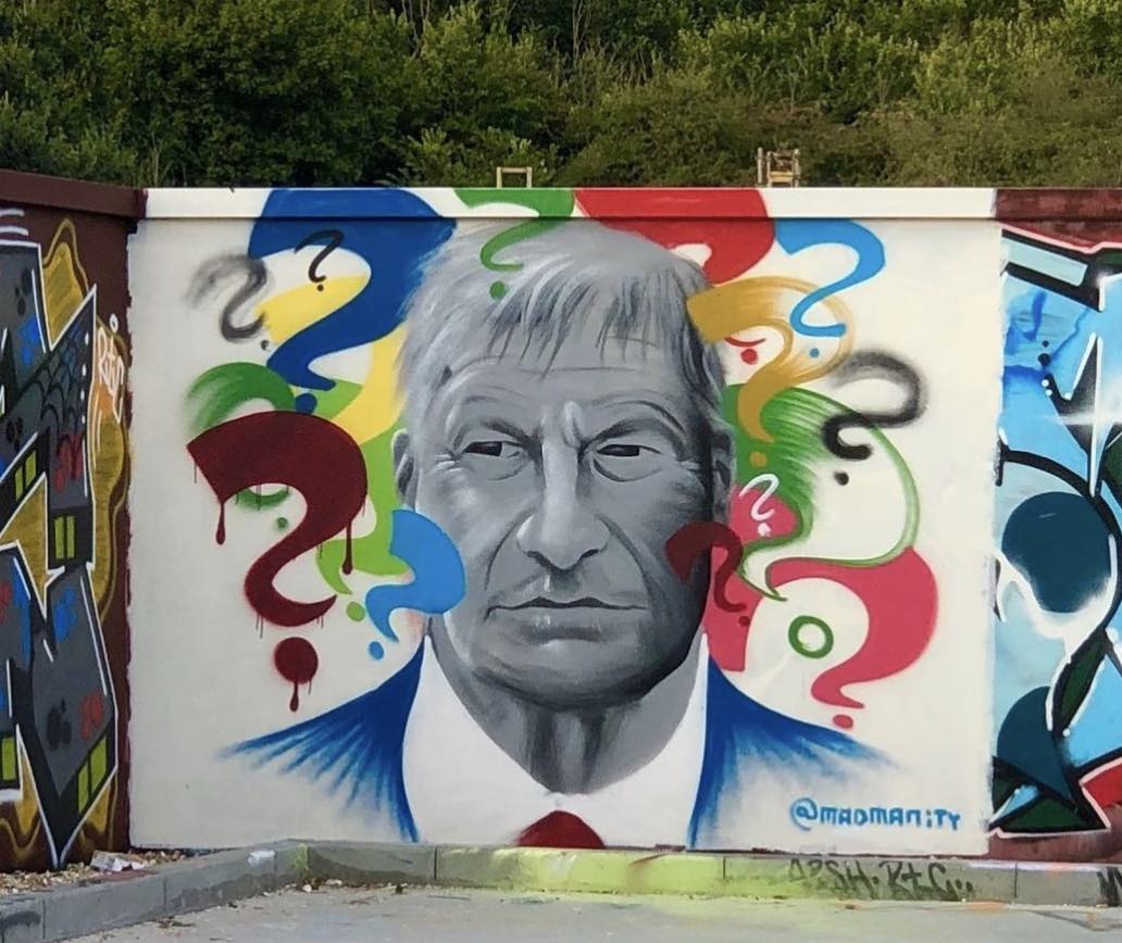 This Mural Of Sir David Amess Has Appeared At Leigh-on-sea Skate Park