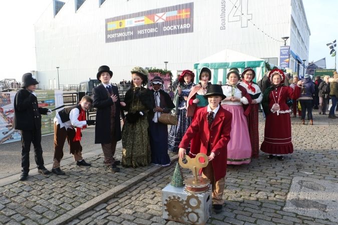 Thousand Visit Portsmouth Historic Dockyard For Victorian Festival Of Christmas