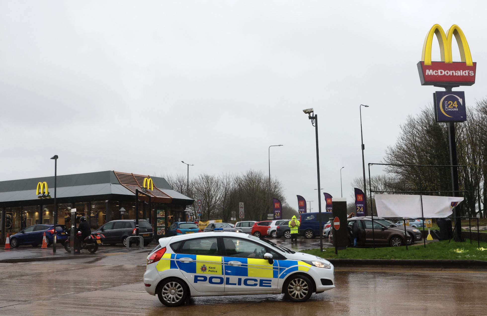 Police rubbish child abduction claim after man is arrested on suspicion of attempting to steal a motor vehicle Whitfield in