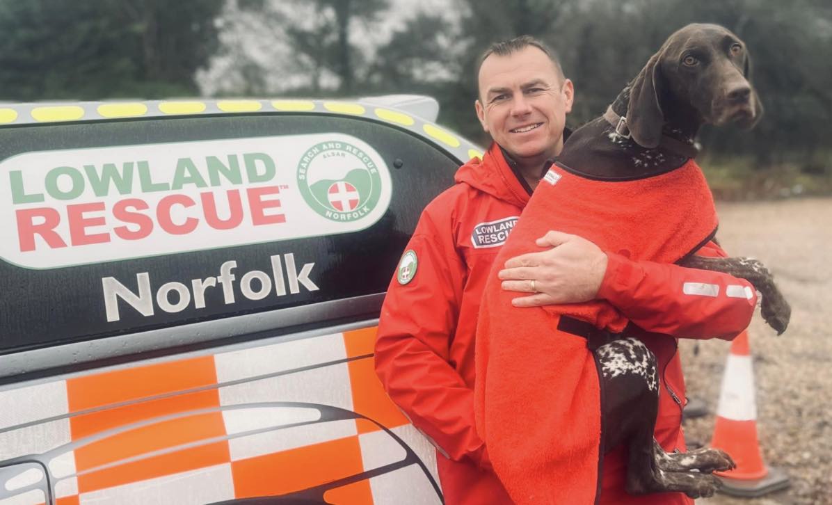 Juno Missing Search Dog  Rom The Norfolk Lowlands Search And Rescue Has Been Located Safe And Well  By A Drone Team