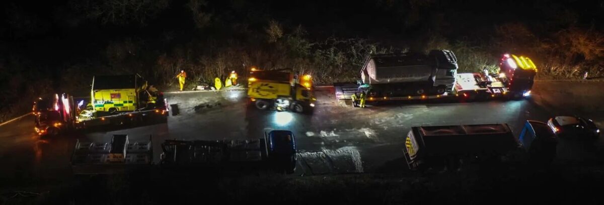 Four Injured Including Paramedics in Horror Ambulance and Cement Lorry Crash on A21 Sevenoaks