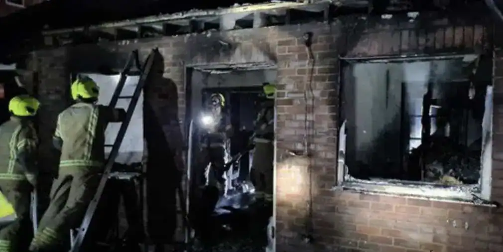 Blaze Destroys Hayes Bungalow After Candle Sparks Fire – Woman and Kids Escape Unharmed