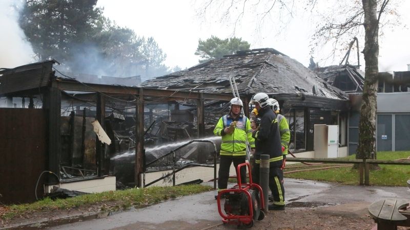 Dramatic Pictures Reveal The Devastating Aftermath Of Massive  Fleet Motorway Services Fire