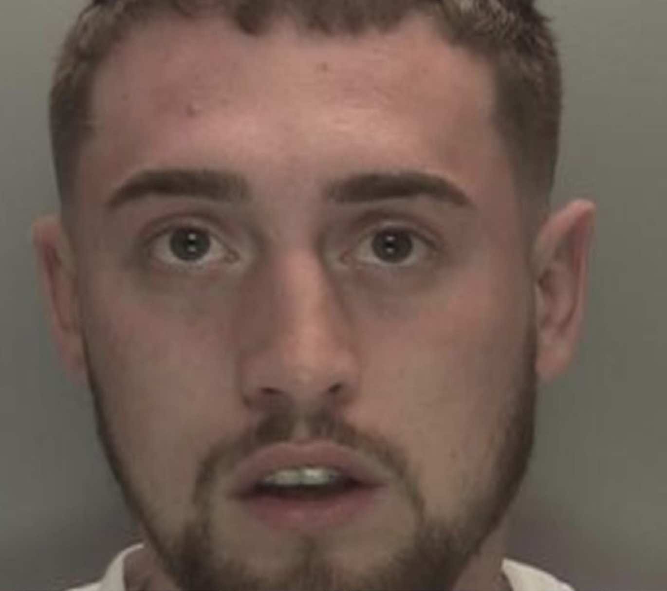 A man has been jailed for shooting his love rival with a BB gun before driving a car into a crowd – including a heavily pregnant woman – …