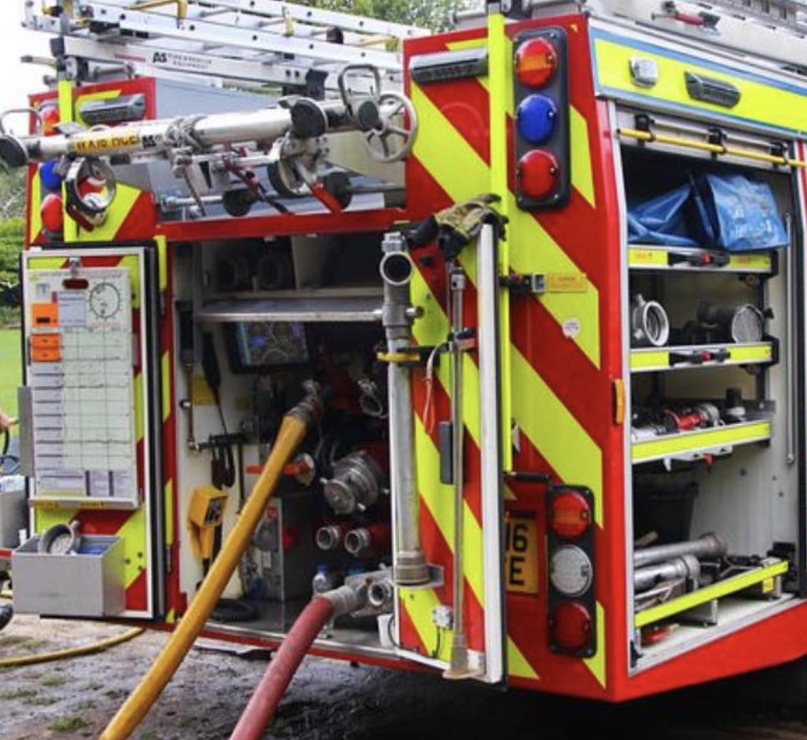 A Large Fire On Marshland On The Wirral Is Thought To Have Been Started Deliberately