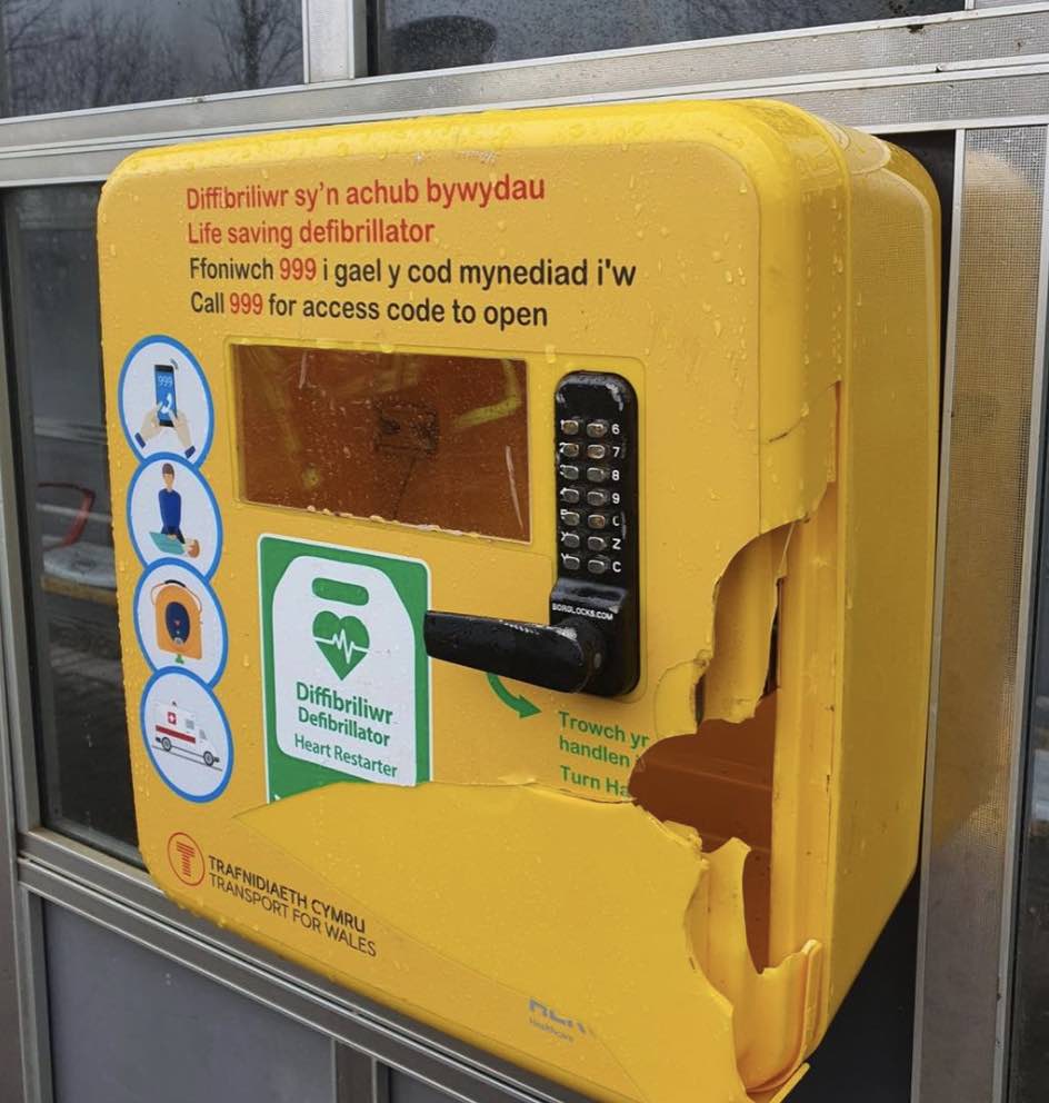 Police Are Warning Of The Consequences Of Damaging Defibrillators After A Spate Of Vandalism At Stations Across Wales