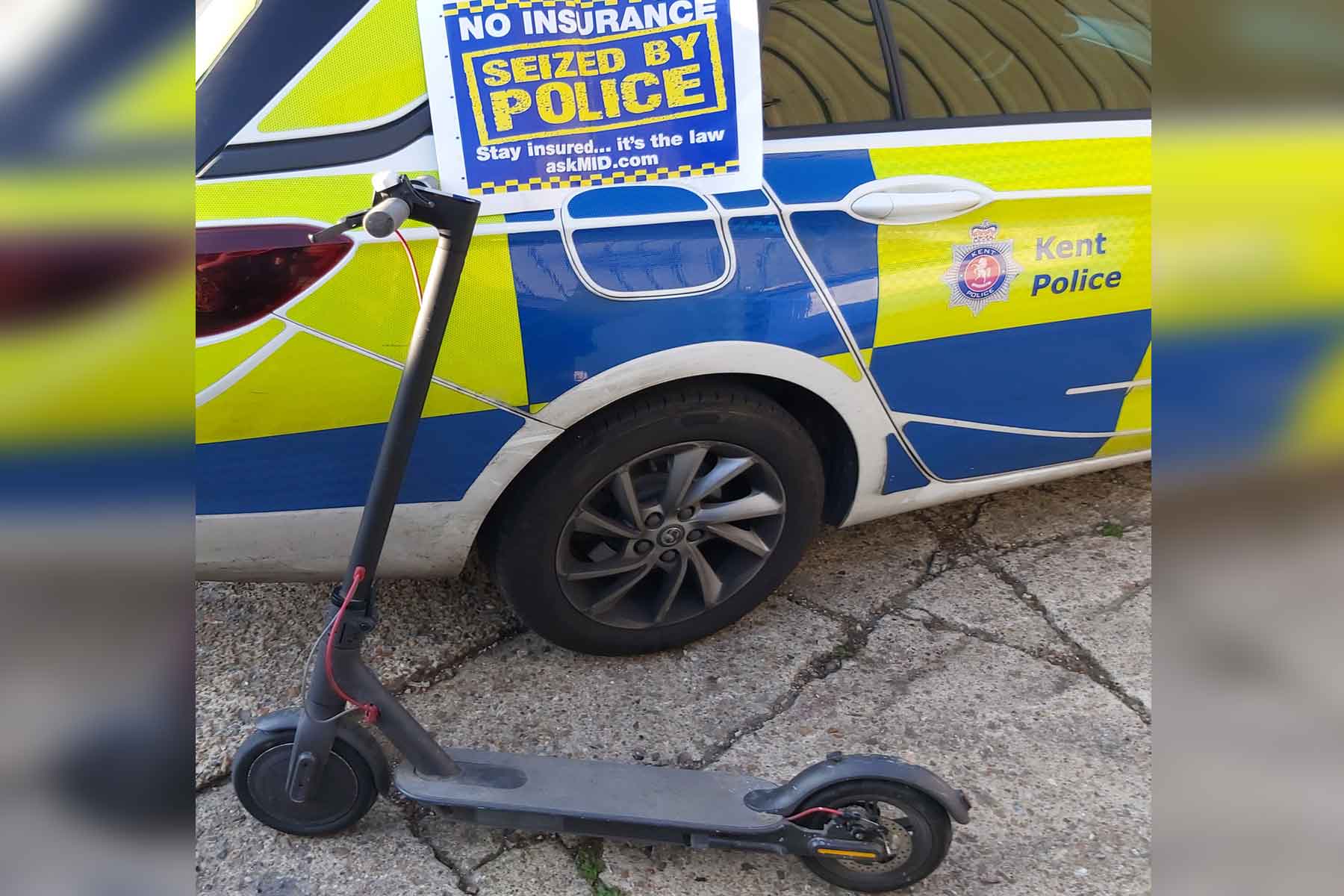 Eight Electric Scooters Have Been Seized By Officers In Medway As Part Of Ongoing Enforcement To Tackle Antisocial Behaviour