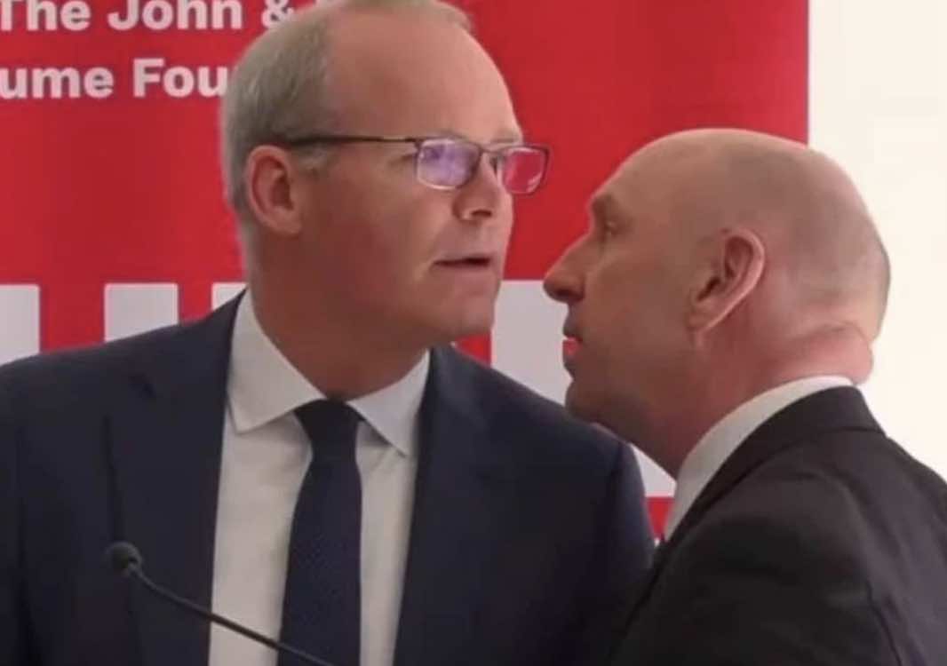 Two People Have Been Arrested By Psni Officers Investigating A Security Alert In Belfast Which Led To Minister For Foreign Affairs Simon Coveney Being Evacuated From A Peace Event