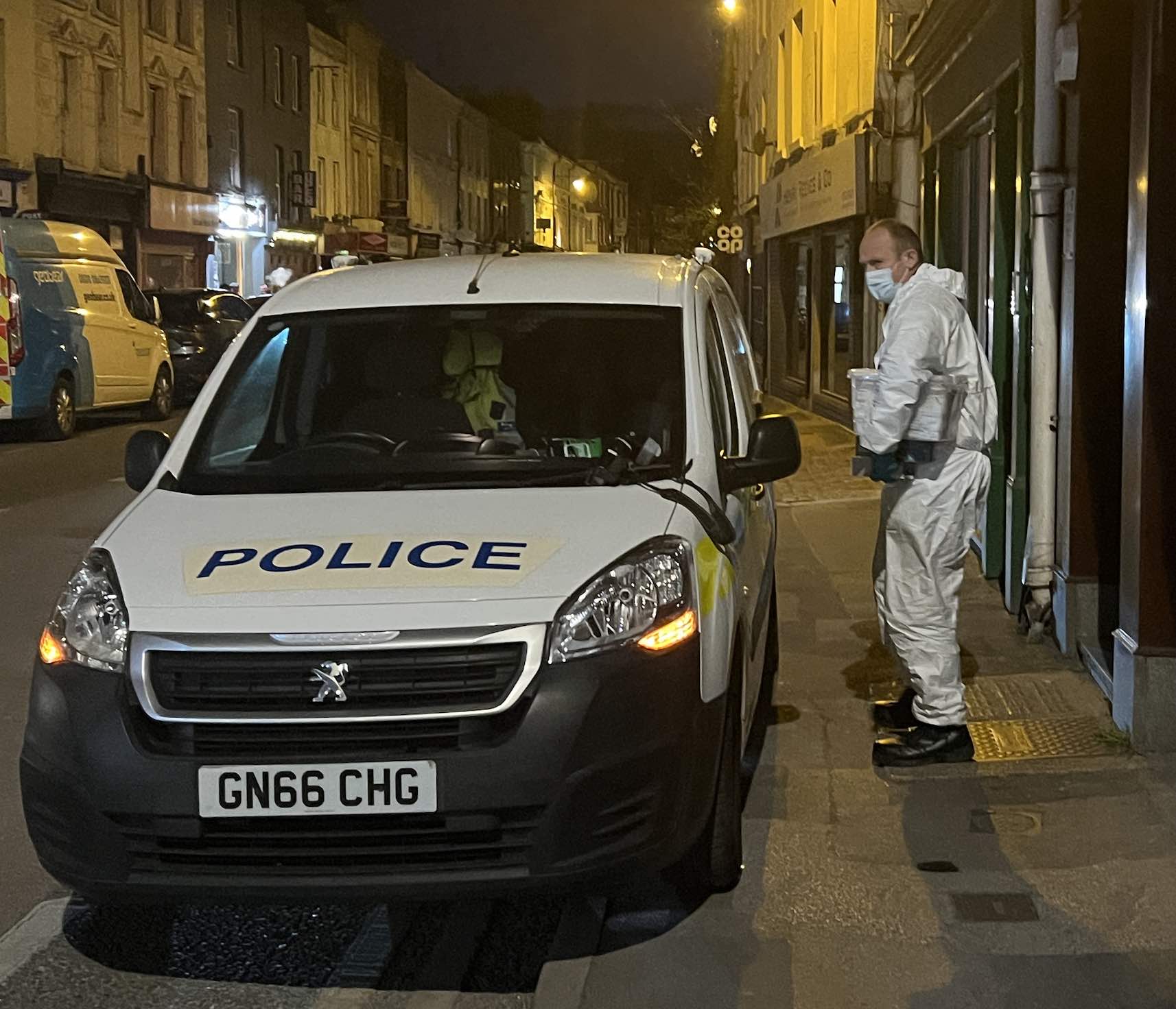 Police And Crime Scene Officers Seen At Chatham Property