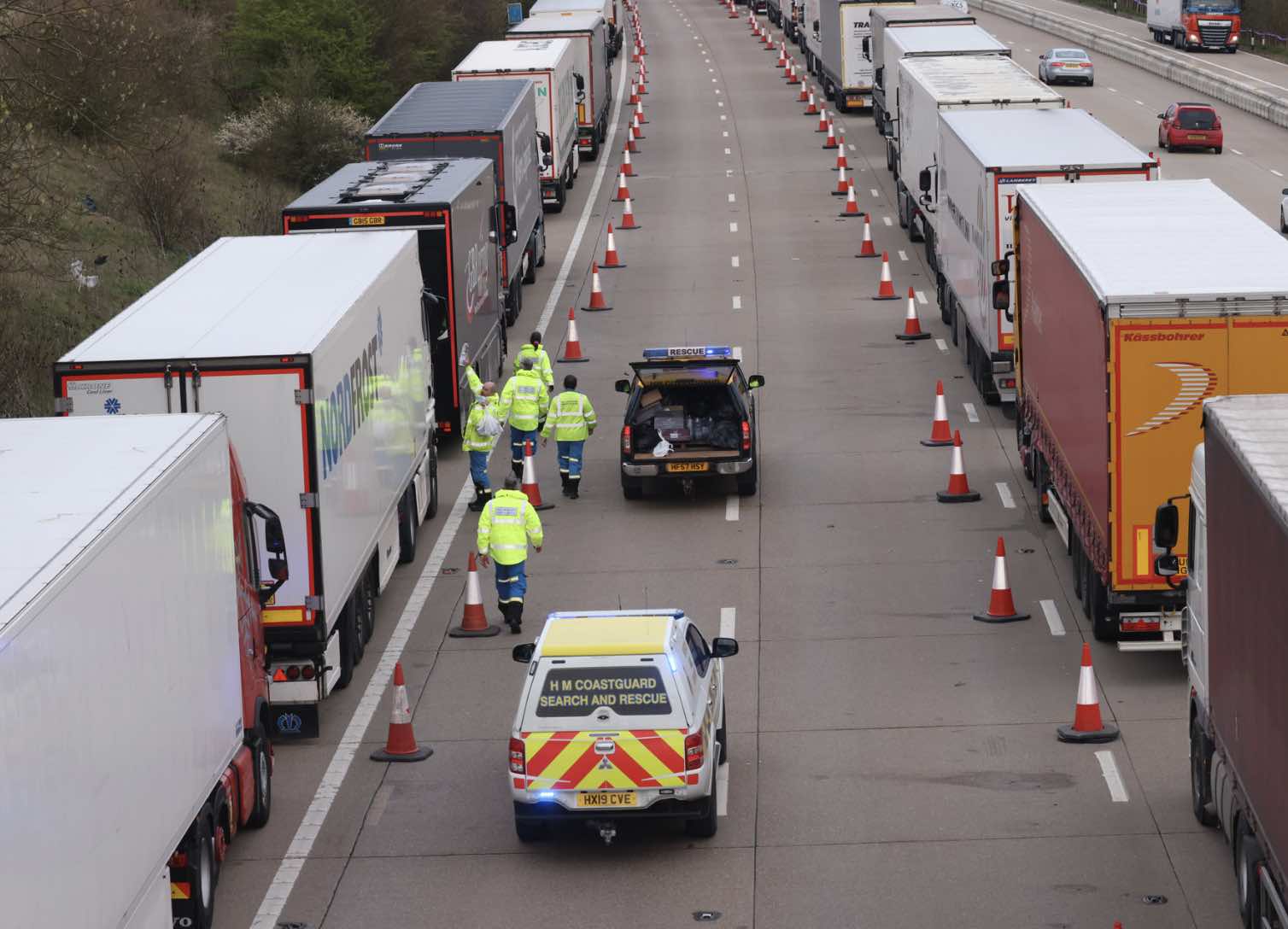 Severe Delays And Congestion On Routes To Dover Occurred From Friday And Throughout The Weekend, After Several Issues Coincided To Create A Significant Backlog Of Port-bound Freight Traffic