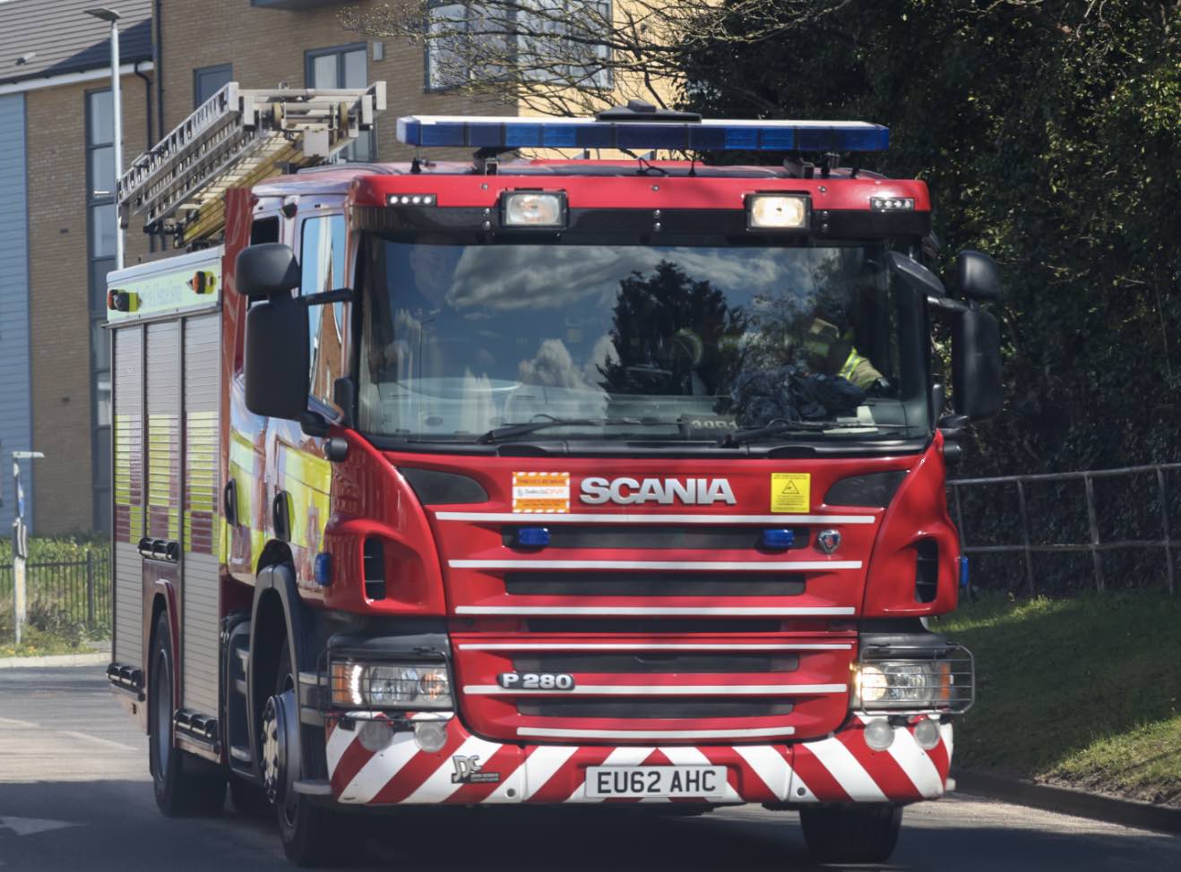 A Fire In Ashford Is Believed To Have Started Accidentally When Hot Materials Were Placed Inside A Wheelie Bin And Caused It To Catch Alight