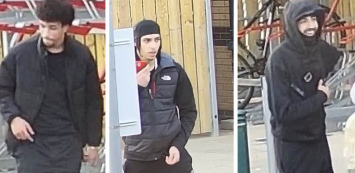 Polce Are Looking To Identify The Three Men Pictured In Connection With Disorder In Meadowhall Shopping Centre On Thursday 14 April