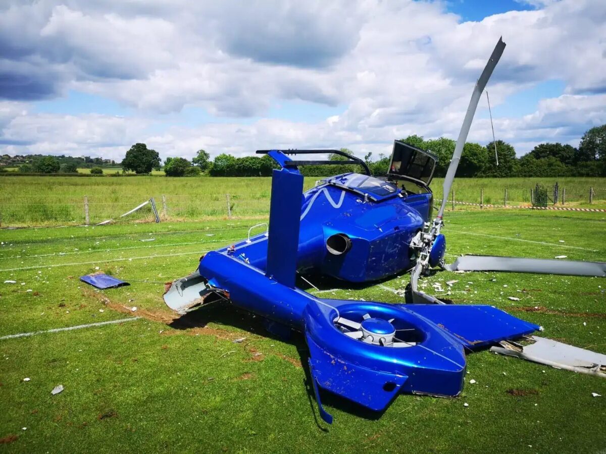 Helicopter Crash-Lands in Oxfordshire Garden – All Four Passengers Escape Unharmed!
