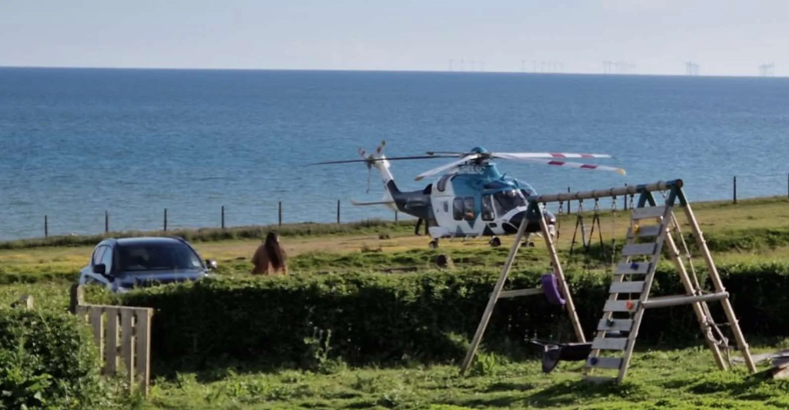 Paraglider airlifted after crashing into rocks in Telscombe