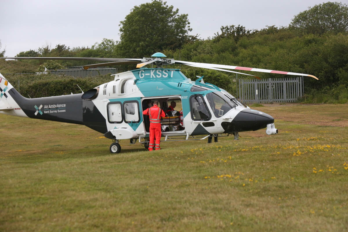 The Victim Was Flown To A London Hospital In A Serious Condition After Emergency Services Arrived On The Scene