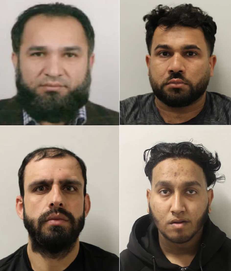 Four members of a people smuggling network, including a north west London barber who offered lorry drivers thousands of pounds to bring i…
