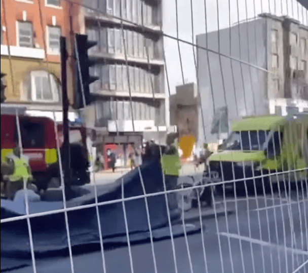 A Woman Is In Hospital After A Collision Involving A Lorry And A Cyclist In Whitechapel This Morning