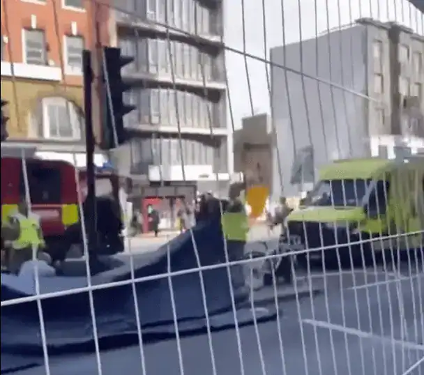 A Woman Is In Hospital After A Collision Involving A Lorry And A Cyclist In Whitechapel This Morning