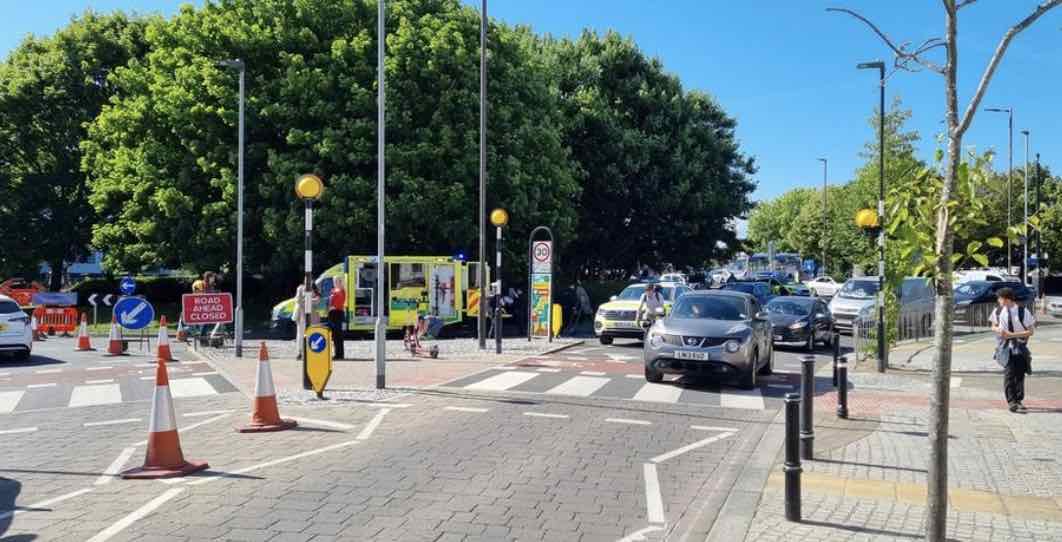 Cyclist left fighting for their life after being airlifted to regional trauma centre in Southampton