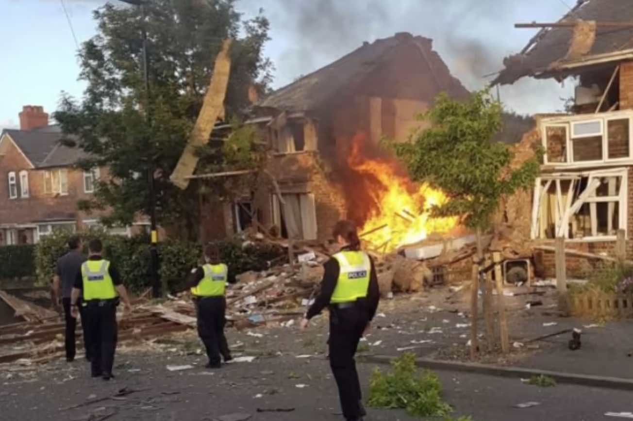 After An Explosion In Birmingham Has Destroyed One House  And Several Others Were Severely Damaged With Reports Of A Number Of  Casualties