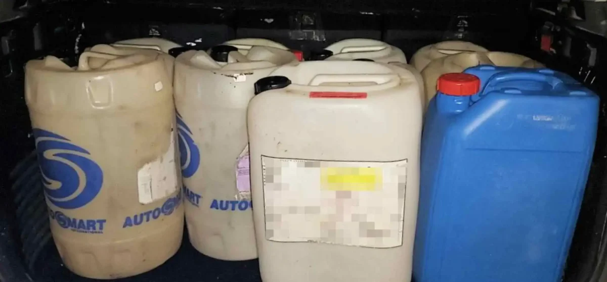 A suspected fuel thief was apprehended after a car stop near Canterbury