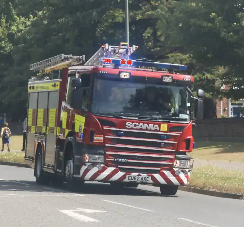 Kent Fire and Rescue Service was called to reports of a car on fire on Maidstone’s Loose Road in Maidstone