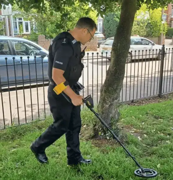 Officers From Across The Force Have Been Out Patrolling The County Armed With Metal Detectors In A Bid To Crack Down On Knife Crime