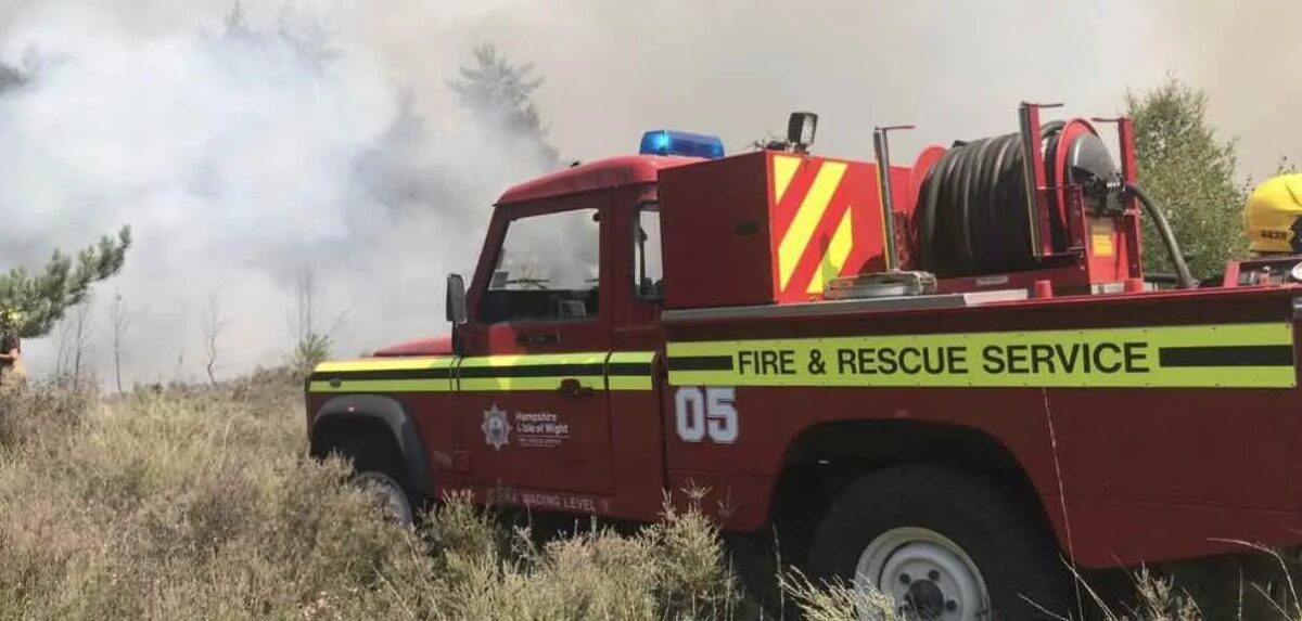 People Are Being Cautioned After Firefighters Were Called To A Wildfire Involving Gorse And Undergrowth On A Common Near Blackwater