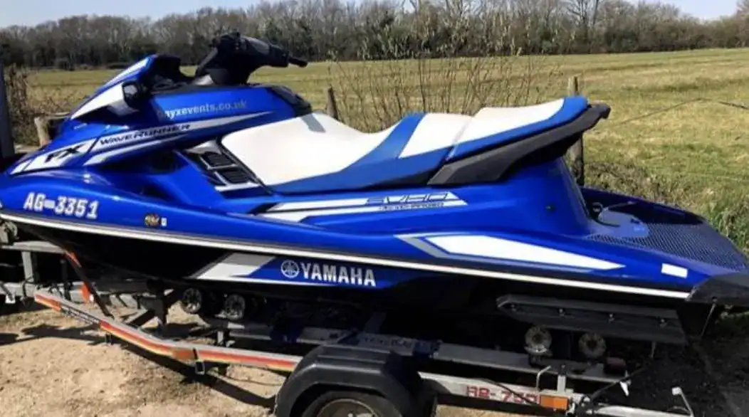 Officers released an image of a jet ski they’re attempting to recover following a burglary at a business in Lymington