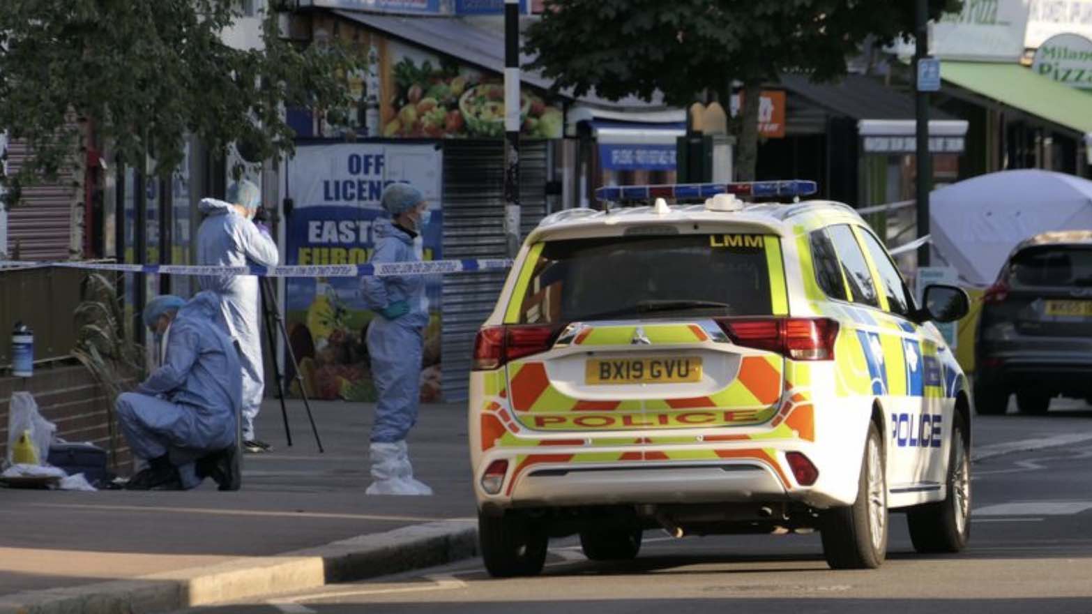 A teenager stabbed to death this afternoon in Leytonstone, East London, reportedly begged for help from bystanders before collapsing outs…