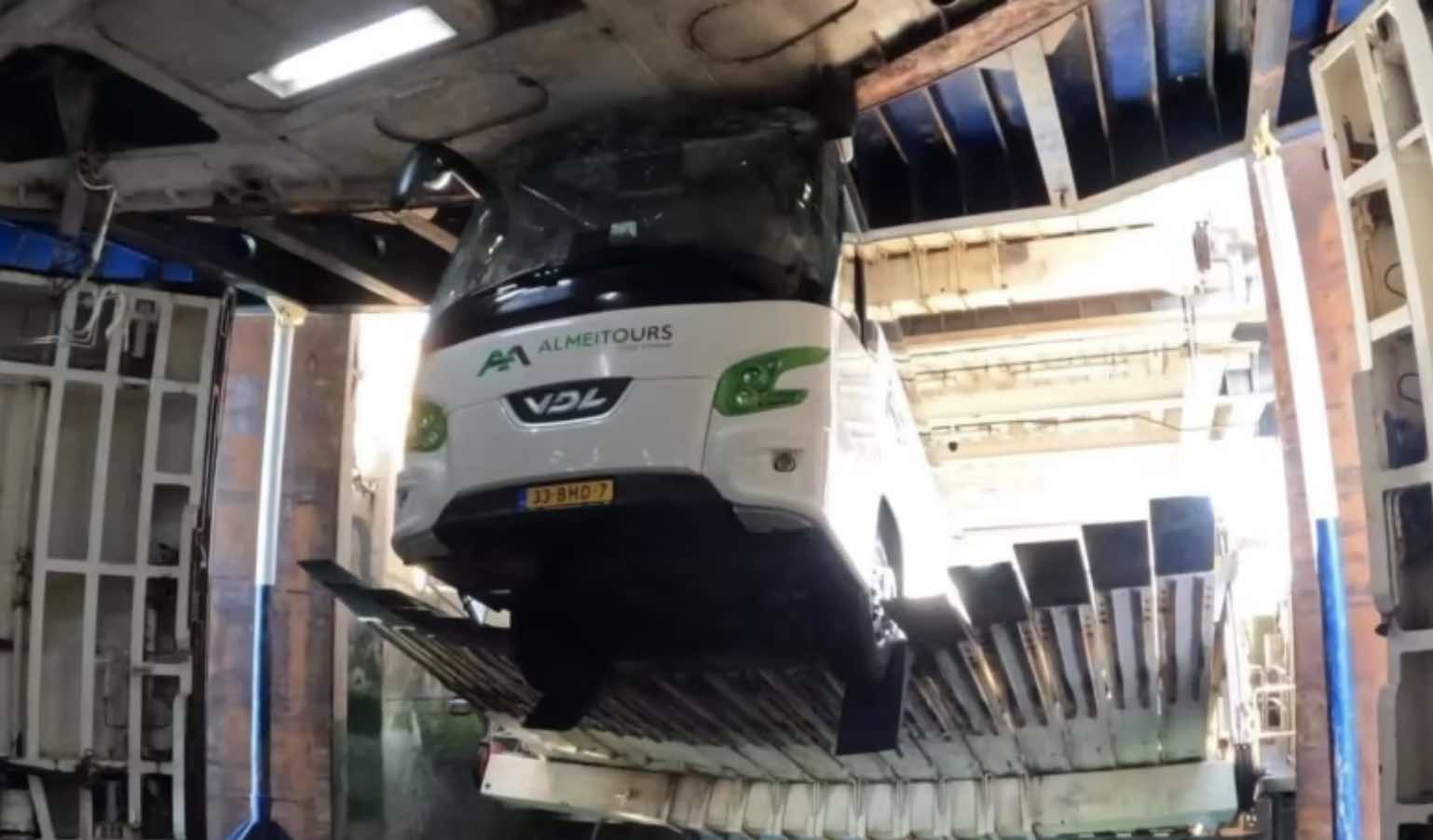 One Person Was Injured When A Boarding Ramp Lifted A Coach Driving Onto A P&o Ferry In Calais Into The Air