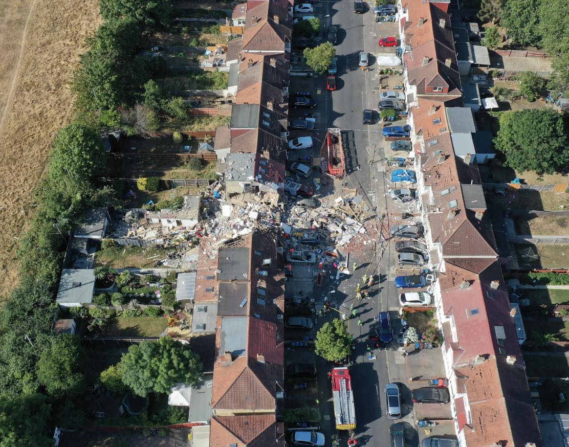 Rescuers Pull Young Child  From Rubble In Thornton Heath Explosion With Four Others Unaccounted For  As The Search Continues