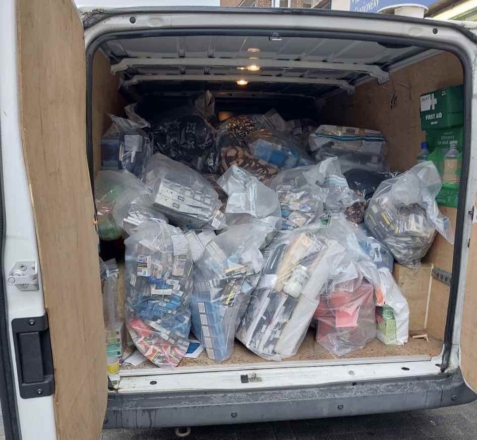 Kcc Trading Standards And The #maidstone Town Centre Task Force Collaborated To Inspect Businesses Suspected Of Selling Illegal Tobacco, Vapes, And Counterfeit Goods