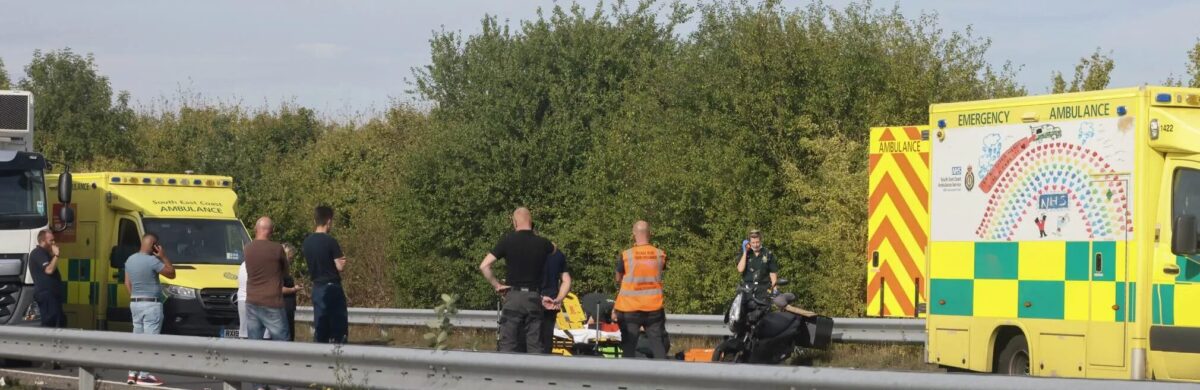 Hit-and-Run Horror on A228 Near Nettlestead: Injured Biker, Missing Driver Sparks Major Delays