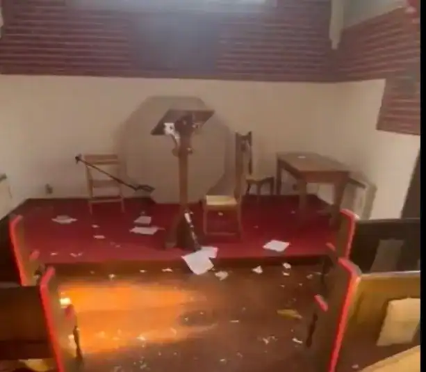 Video: Appeal after chapel at Herne Road Cemetery in Crowborough vandalised