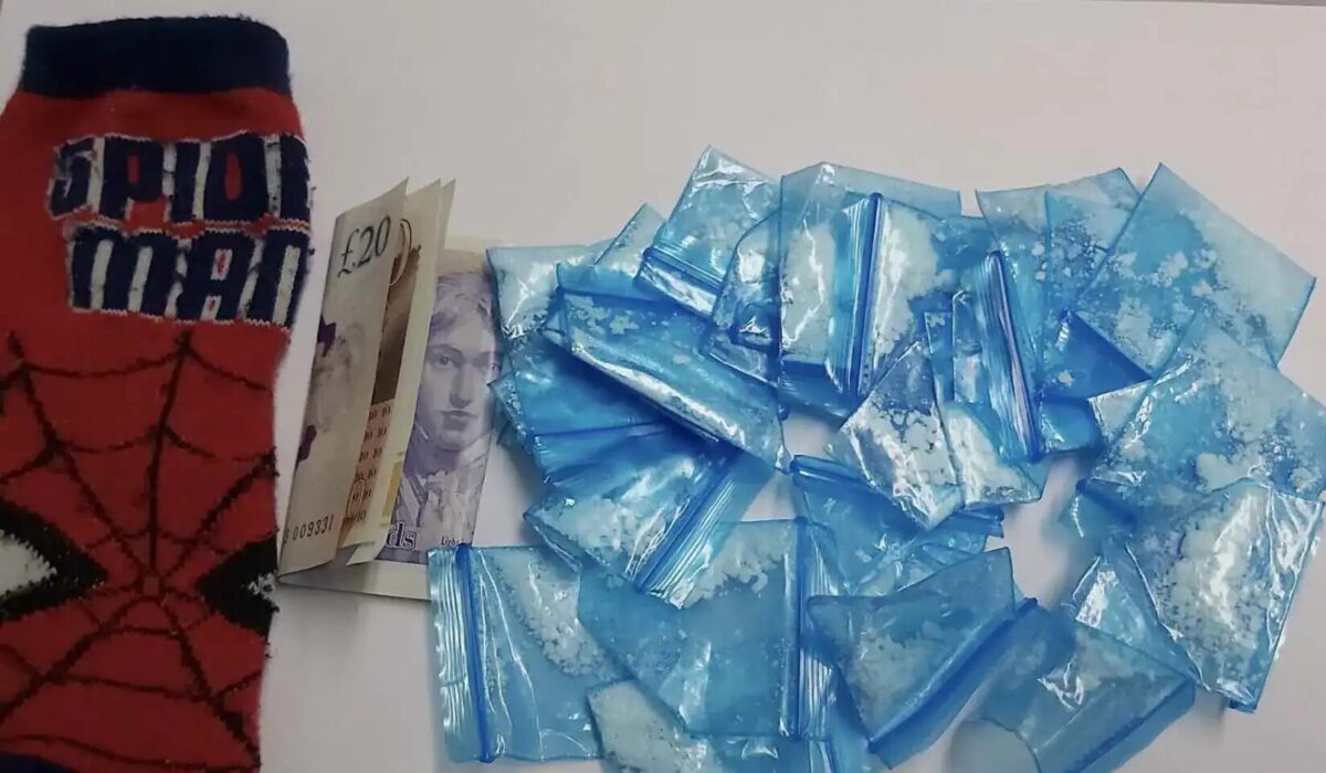Thousands of pounds’ worth of alleged drug money was seized following good work by a police dog and her uniformed colleagues from Ashford’s Community Policing Team
