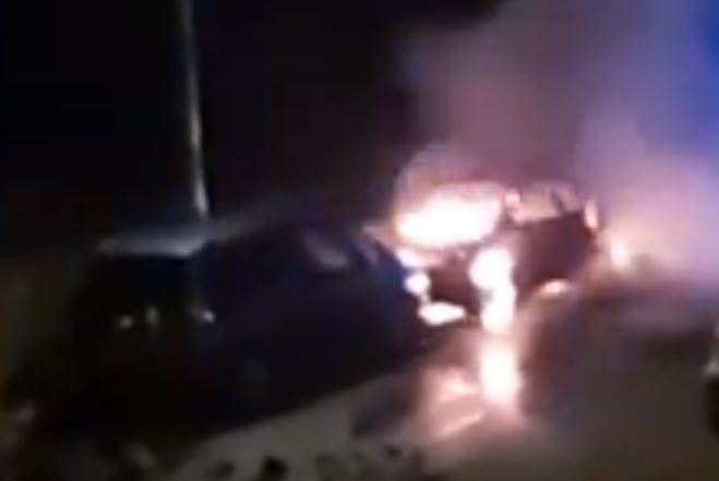 Video: Car Bursts In To Flames During The Night In Worthing