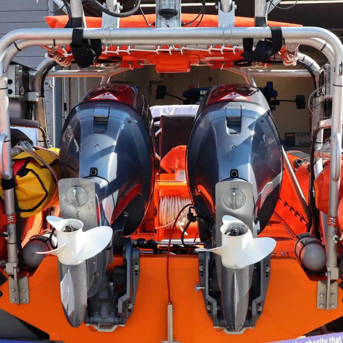 RNLI Lifeboat Crew Rescue Two From Sinking Jet Ski at River Arun Mouth
