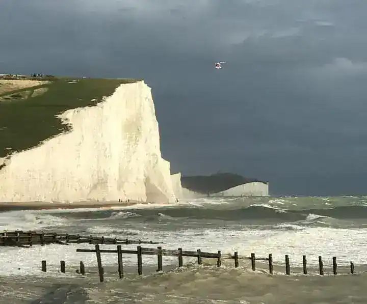 Four Rescued by Helicopter After Tide Strands Family at Seven Sisters Cliffs